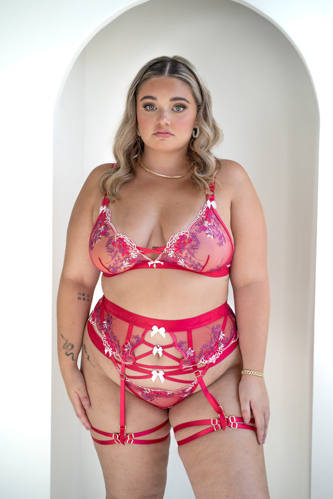 Bralette Belle Red - Lingeriz