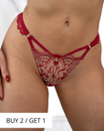 VENTE FINALE - Aphrodite Tanga Rouge